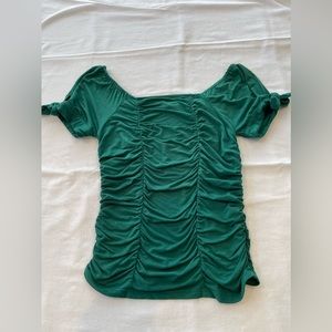 Sexy Rouched Green BodyCon Top